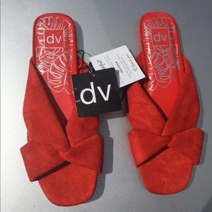 DV Adde Shoes Slides Size 11 red NWT Flats